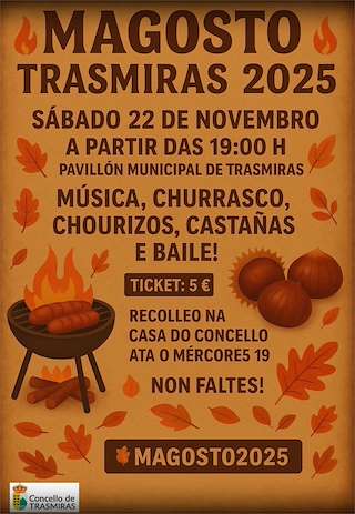 Fechas, información, programa, cartel, imágenes, mapa y ubicación de Magosto (2025) en Trasmirás