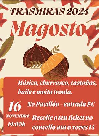 Fechas, información, programa, cartel, imágenes, mapa y ubicación de Magosto  en  Trasmirás