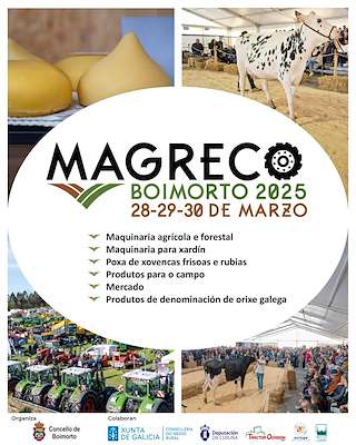 Fechas, información, programa, cartel, imágenes, mapa y ubicación de Magreco - Feira de Maquinaria Agrícola e Produtos Ecolóxicos  en  Boimorto