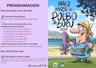 Fechas, información, programa, cartel, imágenes, mapa y ubicación de Maio, Mes do Polbo  en  Bueu