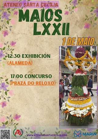 Fechas, información, programa, cartel, imágenes, mapa y ubicación de LXXII Maios  en  Marín