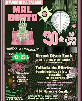 Fechas, información, programa, cartel, imágenes, mapa y ubicación de Malgosto Arteficial  en  Ribadavia