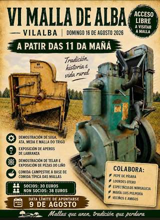 Fechas, información, programa, cartel, imágenes, mapa y ubicación de VI Malla de Alba (2026)  en  Vilalba