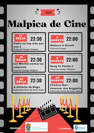 Fechas, información, programa, cartel, imágenes, mapa y ubicación de Malpica de Cine