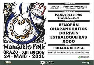 Fechas, información, programa, cartel, imágenes, mapa y ubicación de XIII Manguelo Folk  en  A Estrada