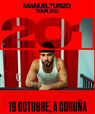 Fechas, información, programa, cartel, imágenes, mapa y ubicación de Manuel Turizo - 201 Tour (2025)  en  A Coruña