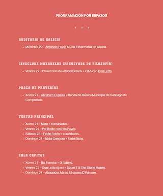 Maré Festival en Santiago de Compostela