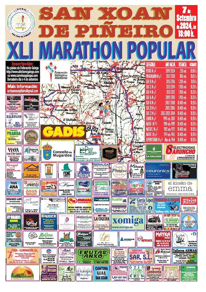 XL Marathón Popular San Xoán de Piñeiro en Mugardos