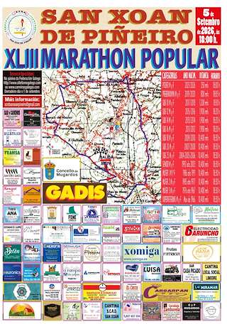 Fechas, información, programa, cartel, imágenes, mapa y ubicación de XLIII Marathón Popular San Xoán de Piñeiro (2026) en Mugardos