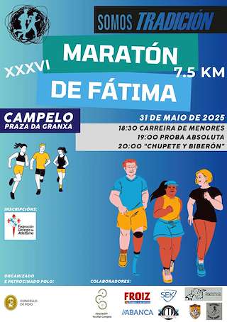 Fechas, información, programa, cartel, imágenes, mapa y ubicación de XXXVI Maratón de Fátima - Campelo  en  Poio