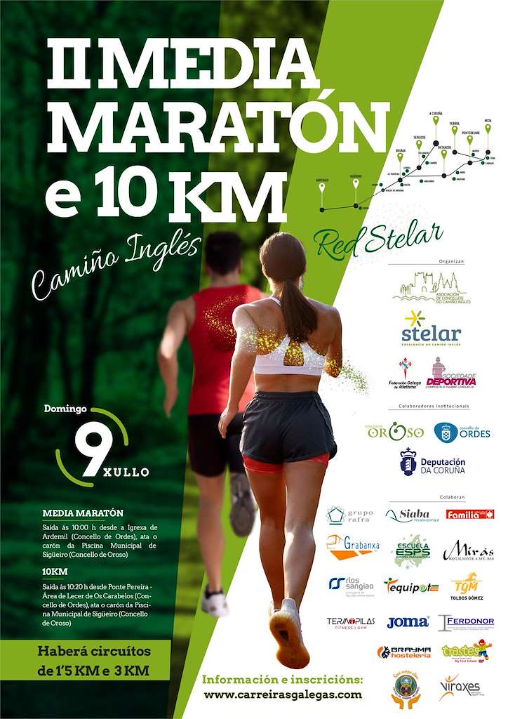 Maratón e 10 Km en Oroso