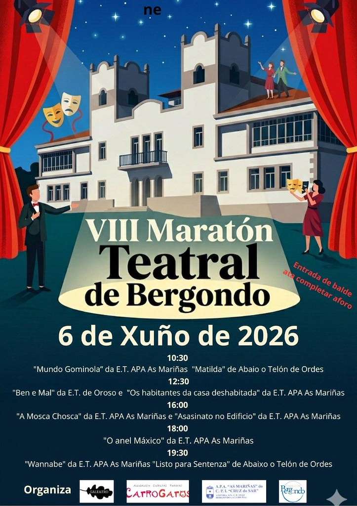 VIII Maratón Teatral (2026) en Bergondo