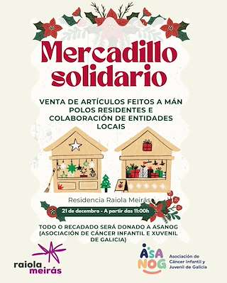 Fechas, información, programa, cartel, imágenes, mapa y ubicación de Marcadillo Solidario de Raiola Meirás (2025)  en  Sada