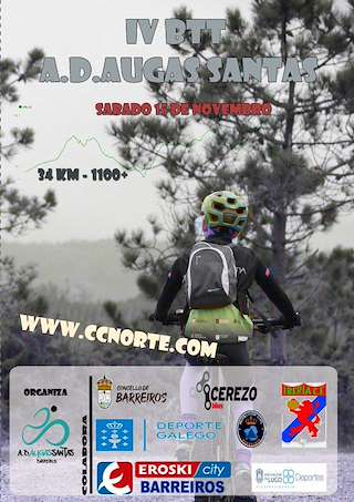Fechas, información, programa, cartel, imágenes, mapa y ubicación de IV Marcha BTT AD Augas Santas (2025)  en  Barreiros