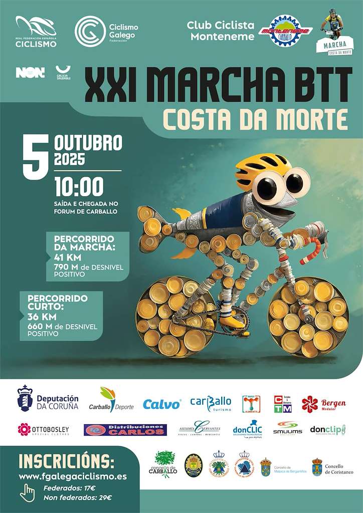 XXI Marcha BTT Costa da Morte en Carballo