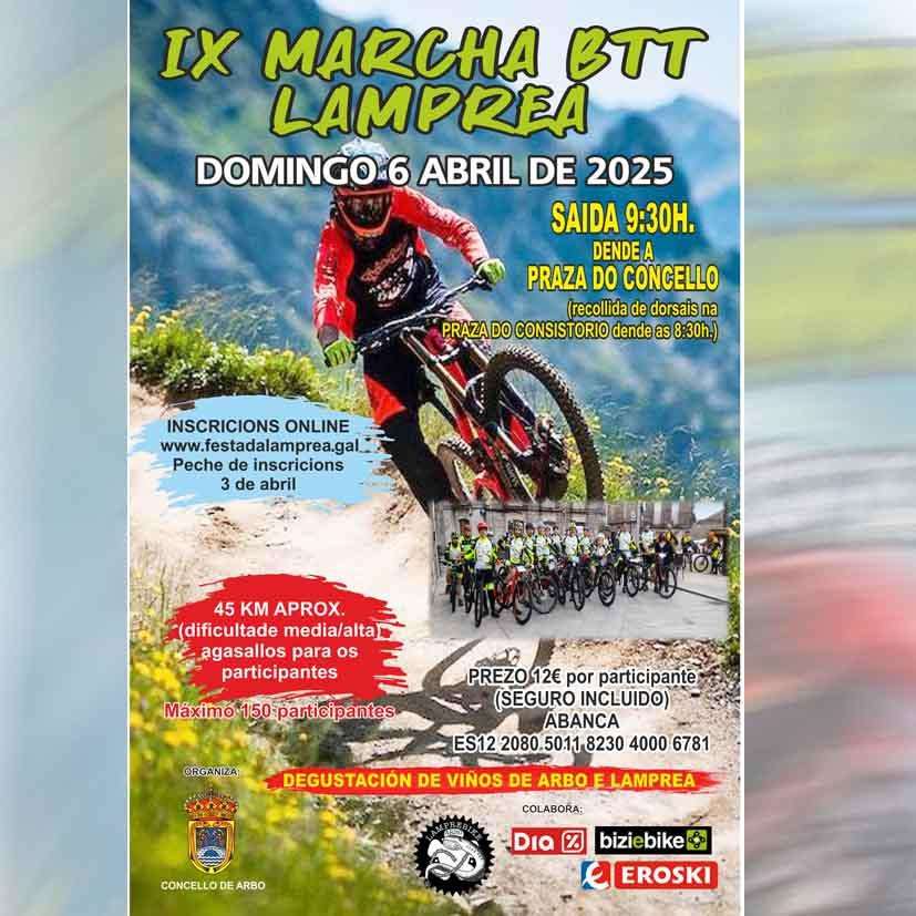 VIII Marcha BTT Lamprea (2024) en Arbo