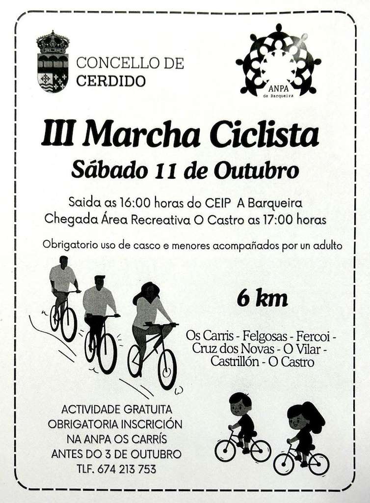 III Marcha Ciclista en Cerdido