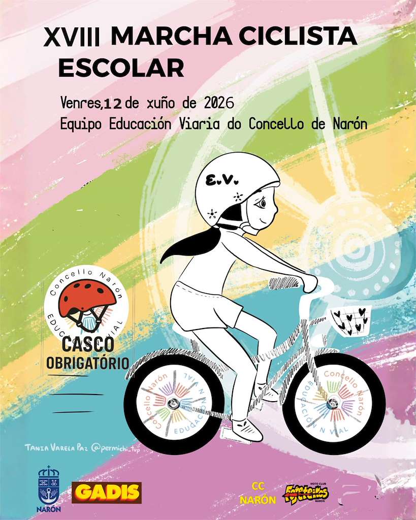 XVIII Marcha Ciclista Escolar (2026) en Narón