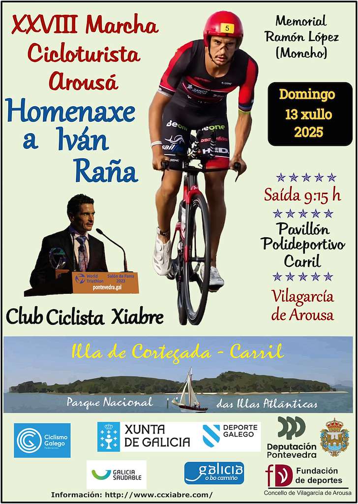 XXVIII Marcha Cicloturista Arousá - Homenaxe a Iván Raña (2025) en Vilagarcía de Arousa