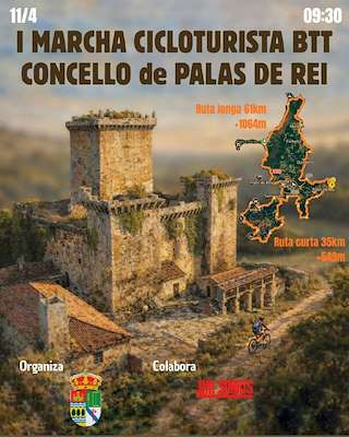 Fechas, información, programa, cartel, imágenes, mapa y ubicación de I Marcha Cicloturista BTT (2026)  en  Palas de Rei