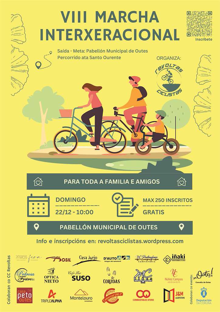 VIII Marcha Interxeracional en Bicicleta  en Outes