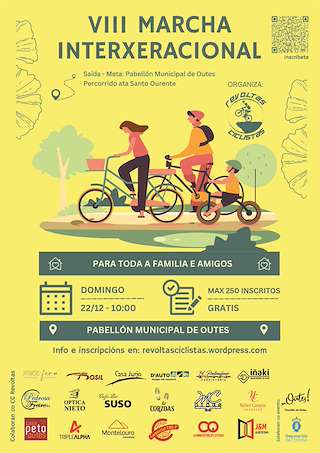 Fechas, información, programa, cartel, imágenes, mapa y ubicación de VIII Marcha Interxeracional en Bicicleta   en  Outes