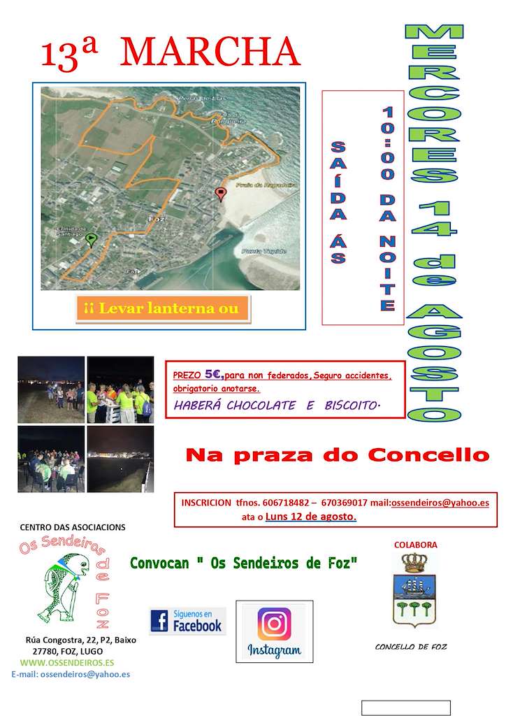 XIII Marcha Nocturna en Foz