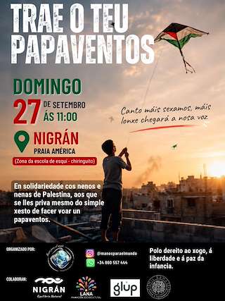 Fechas, información, programa, cartel, imágenes, mapa y ubicación de Marcha Solidaria con la Cometa  (2026)  en  Nigrán