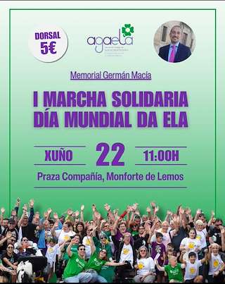 Fechas, información, programa, cartel, imágenes, mapa y ubicación de I Marcha Solidaria Día Mundial da Ela   en  Monforte de Lemos