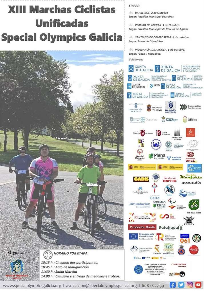 XIII Marchas Ciclistas Unificadas Special Olympics  en Vilagarcía de Arousa