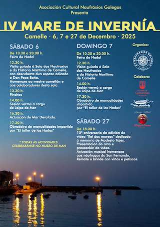 Fechas, información, programa, cartel, imágenes, mapa y ubicación de IV Mare de Invernía (2025)  en  Camariñas