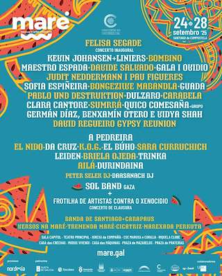 Fechas, información, programa, cartel, imágenes, mapa y ubicación de Maré Festival (2025)  en  Santiago de Compostela