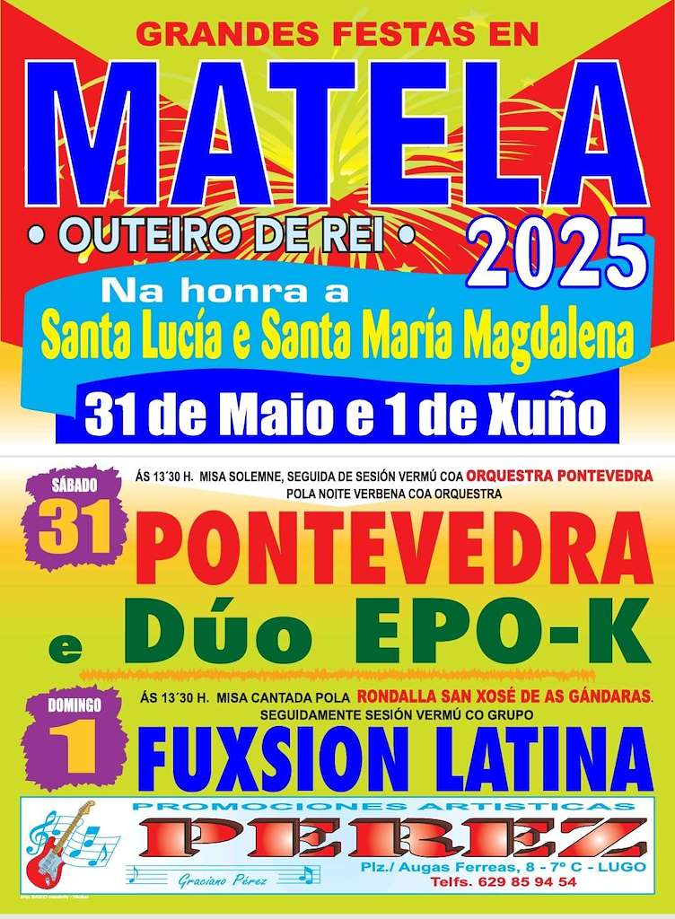 María Magdalena y Santa Lucía de Matela (2025) en Outeiro de Rei
