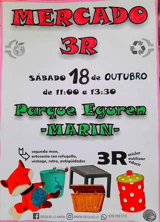 Fechas, información, programa, cartel, imágenes, mapa y ubicación de Marín 3R - Reciclar, Reutilizar y Regalar (2025)