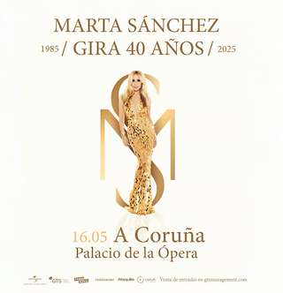 Fechas, información, programa, cartel, imágenes, mapa y ubicación de Marta Sánchez -  Gira 40 años 1985-2025 (2026)  en  A Coruña