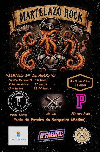 Fechas, información, programa, cartel, imágenes, mapa y ubicación de Martelazo Rock (2026) en Mañón