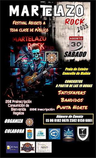 Fechas, información, programa, cartel, imágenes, mapa y ubicación de Martelazo Rock  en  Mañón