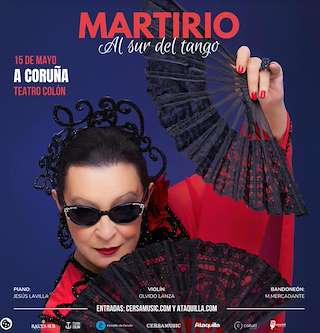 Fechas, información, programa, cartel, imágenes, mapa y ubicación de Martirio - Al Sur del Tango  (2026)  en  A Coruña