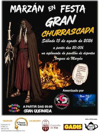 Fechas, información, programa, cartel, imágenes, mapa y ubicación de Marzán en Festas (2026) en Foz