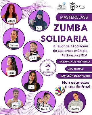 Fechas, información, programa, cartel, imágenes, mapa y ubicación de Masterclass Solidaria de Zumba (2026)  en  O Pino