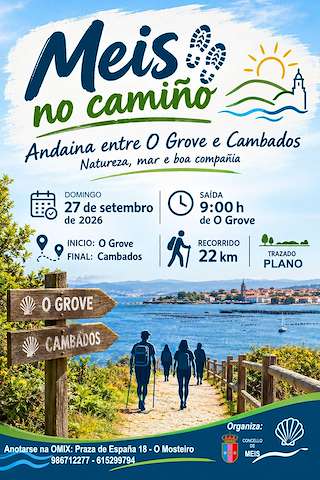 Fechas, información, programa, cartel, imágenes, mapa y ubicación de Meis no Camiño: O Grove - Cambados (2026)