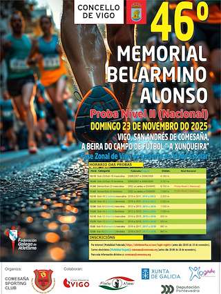 Fechas, información, programa, cartel, imágenes, mapa y ubicación de XLVI Memorial Belarmino Alonso (2025) en Vigo