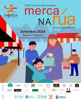 Fechas, información, programa, cartel, imágenes, mapa y ubicación de Merca Na Rúa - XXXIV Feira de Oportunidades (2026) en O Porriño