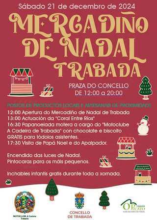 Fechas, información, programa, cartel, imágenes, mapa y ubicación de Mercadiño de Nadal  en  Trabada