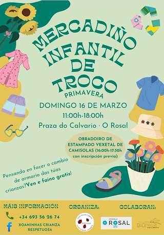 Fechas, información, programa, cartel, imágenes, mapa y ubicación de Mercadiño Infantil de Troco   en  O Rosal