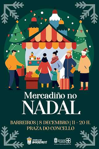 Fechas, información, programa, cartel, imágenes, mapa y ubicación de Mercadiño no Nadal  en  Barreiros