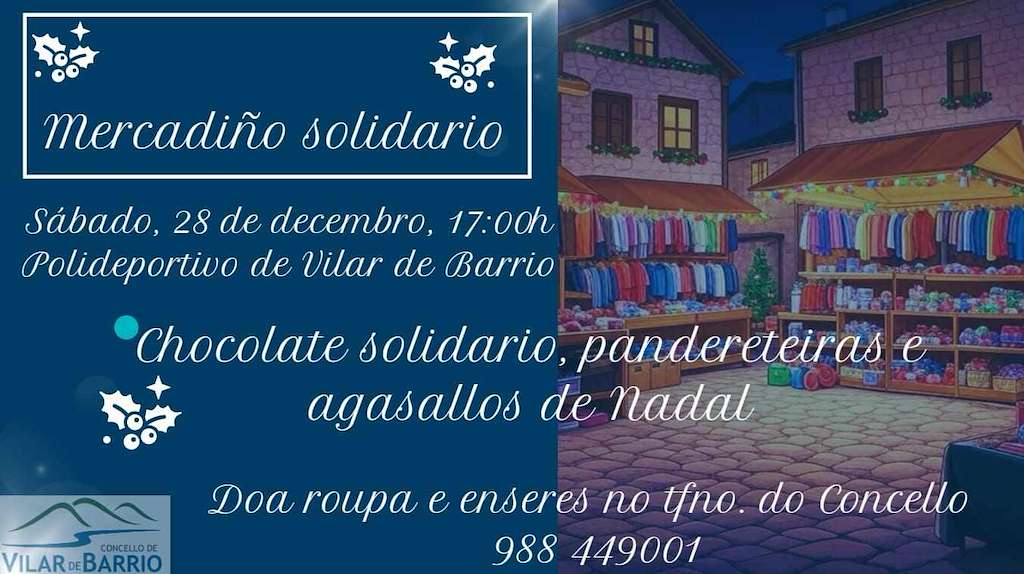 Mercadiño Solidario en Vilar de Barrio