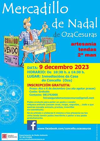 Mercadillo de Nadal (2025) en Oza Cesuras