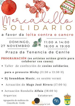 Mercadillo Solidario a Favor da Loita Contra o Cancro en Cenlle