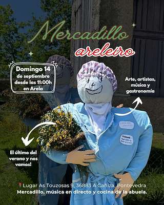 Fechas, información, programa, cartel, imágenes, mapa y ubicación de Mercadillo Areleiro  en  A Cañiza